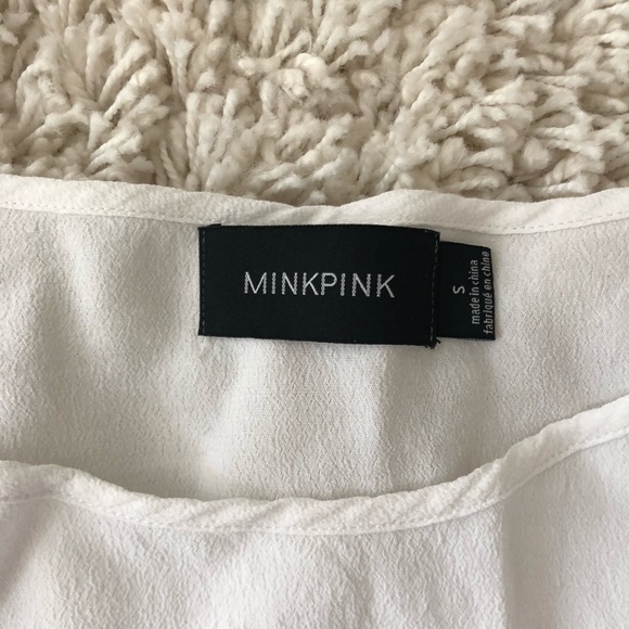 MinkPink Striped Cropped Tee - Picture 2 of 2